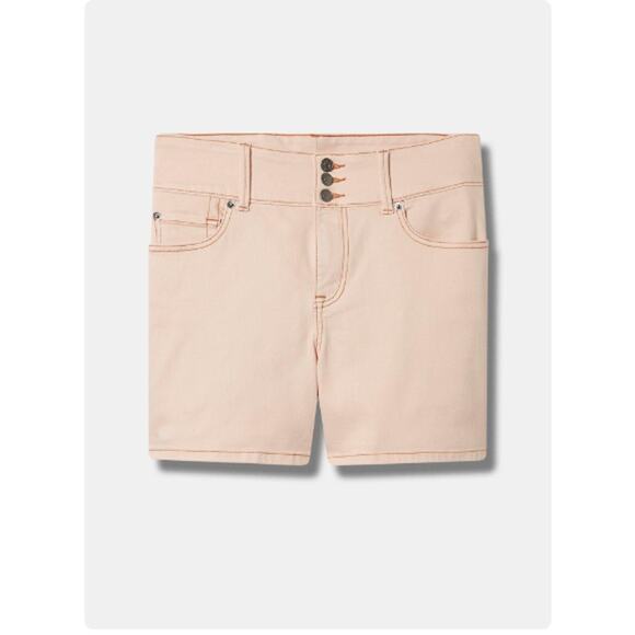 Torrid Salmon 5 Inch Jegging Super Soft High-Rise Shorts Size 24 - Picture 4 of 11